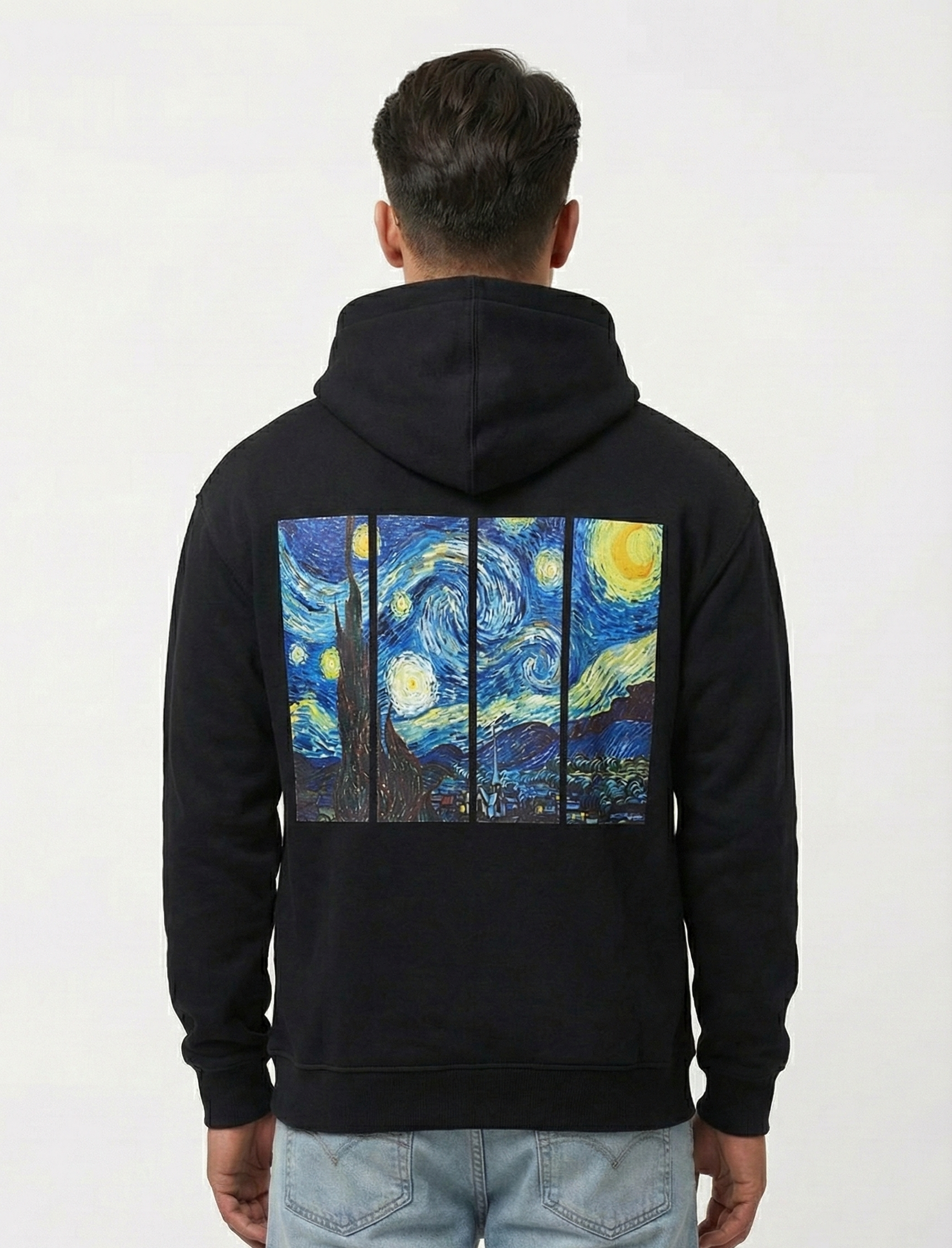 Starry Night Hoodie Black