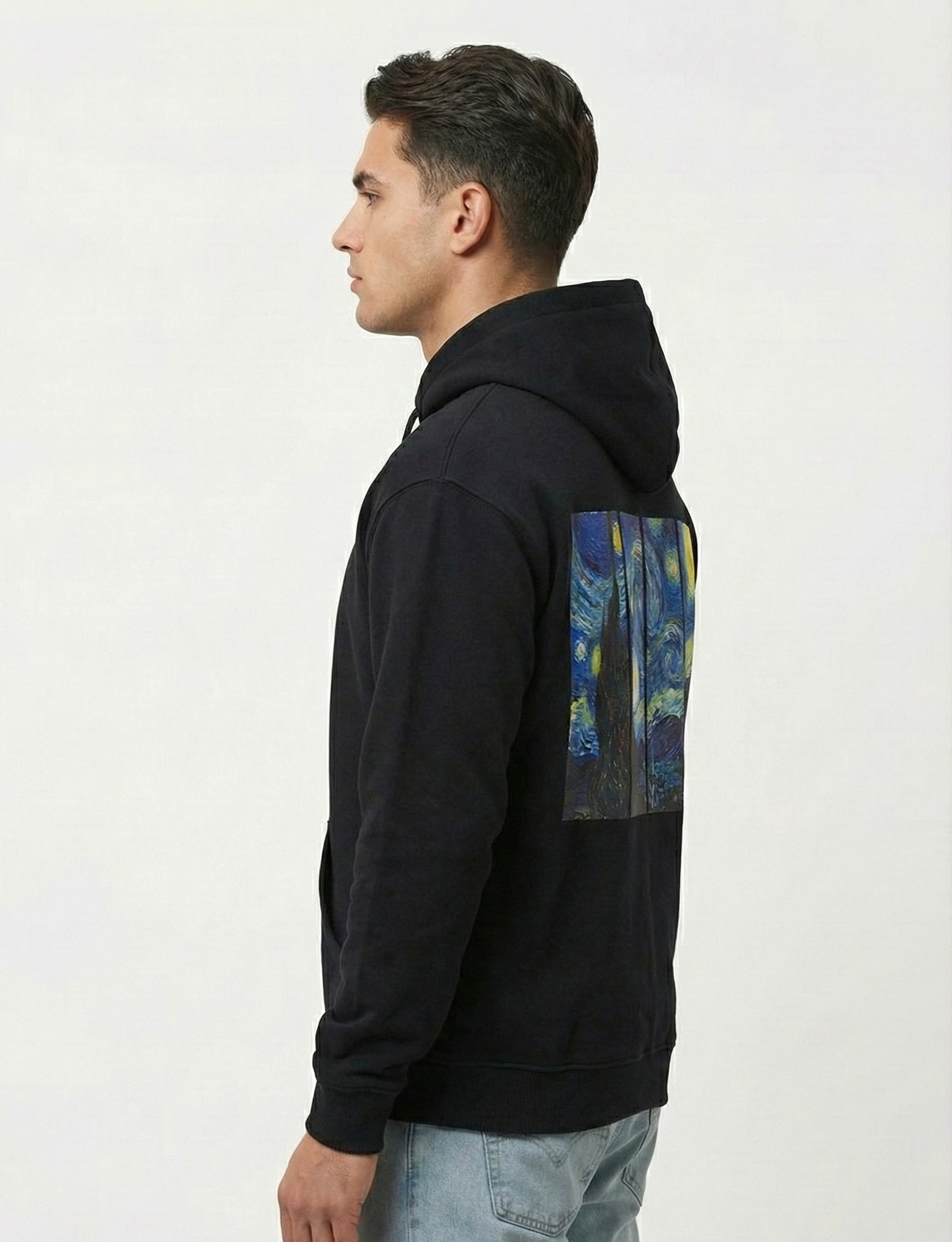 Starry Night Hoodie Black